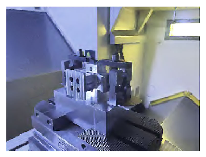Fig. 3 Clamping schematic of step hole finish machining Fig. 3 Clamping schematic of step hole finish machining