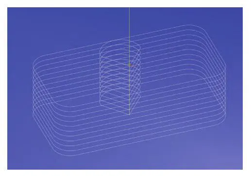 Fig. 5 Machining tool path Fig. 5 Machining tool path