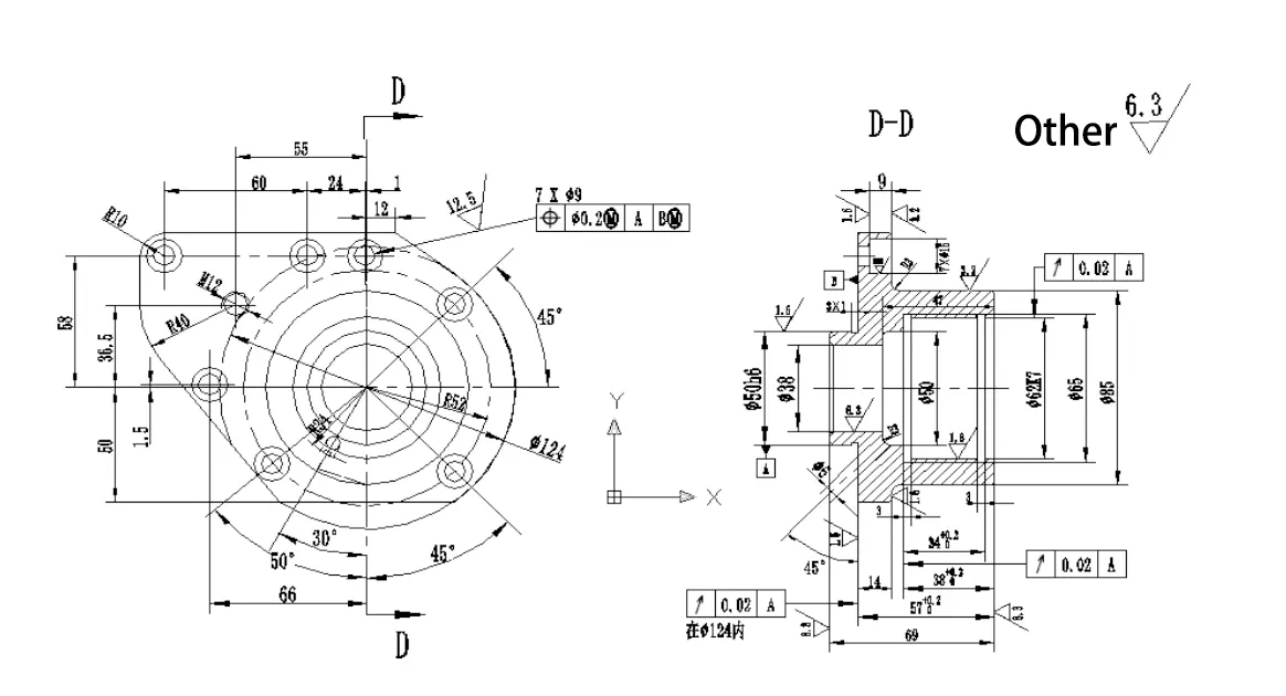 Fig. 1 Engineering drawing of the part Fig. 1 Engineering drawing of the part