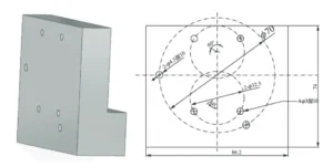 Figure 3 Wire cutting guide hole jig Figure 3 Wire cutting guide hole jig