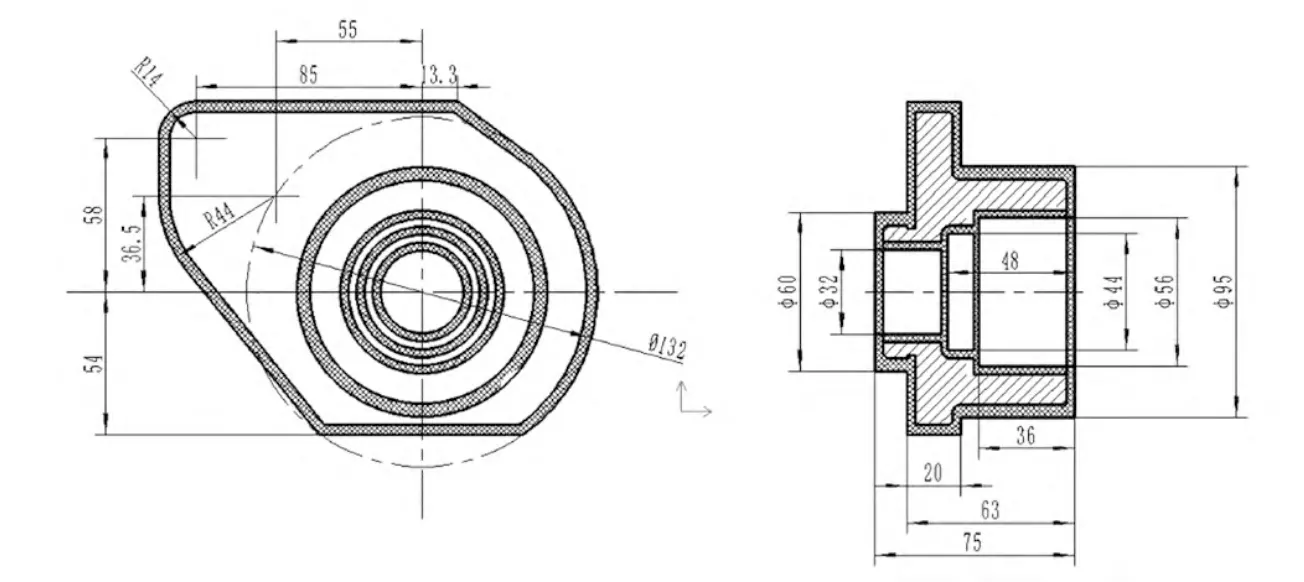 Figure 3 parts of the casting blank Figure 3 parts of the casting blank