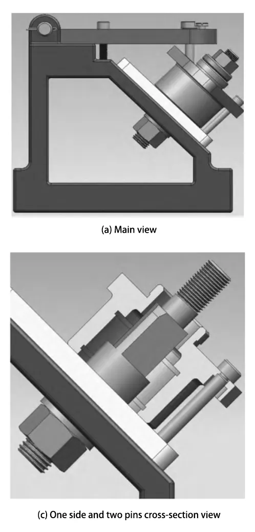 Figure 7 φ6 mm inclined hole special fixture structure three dimensional drawing Figure 7 φ6 mm inclined hole special fixture structure three dimensional drawing
