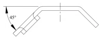 Figure 3 Pre bent workpiece