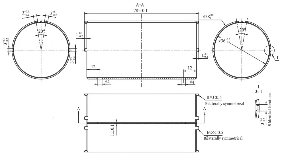 Figure 4 Outer Tube Dimensions Figure 4 Outer Tube Dimensions