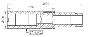 Figure 1 Structural Dimensions of the f 130mm Boring Bar