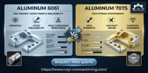 Aluminum 6061 and 7075 for CNC machining
