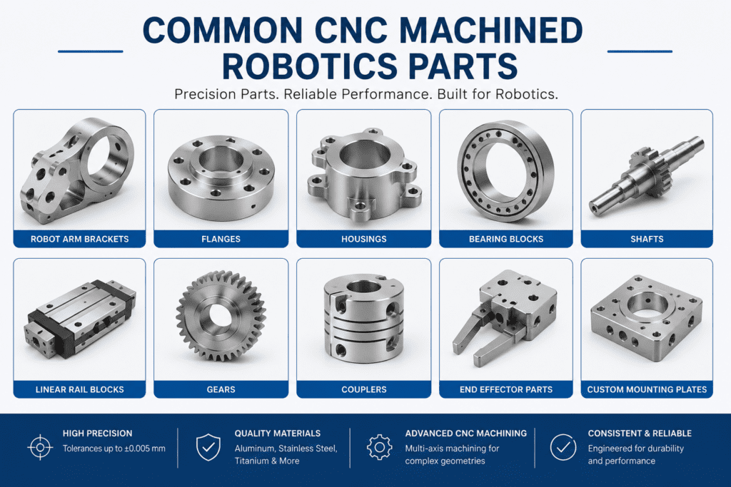 Common CNC Machined Robotics Parts