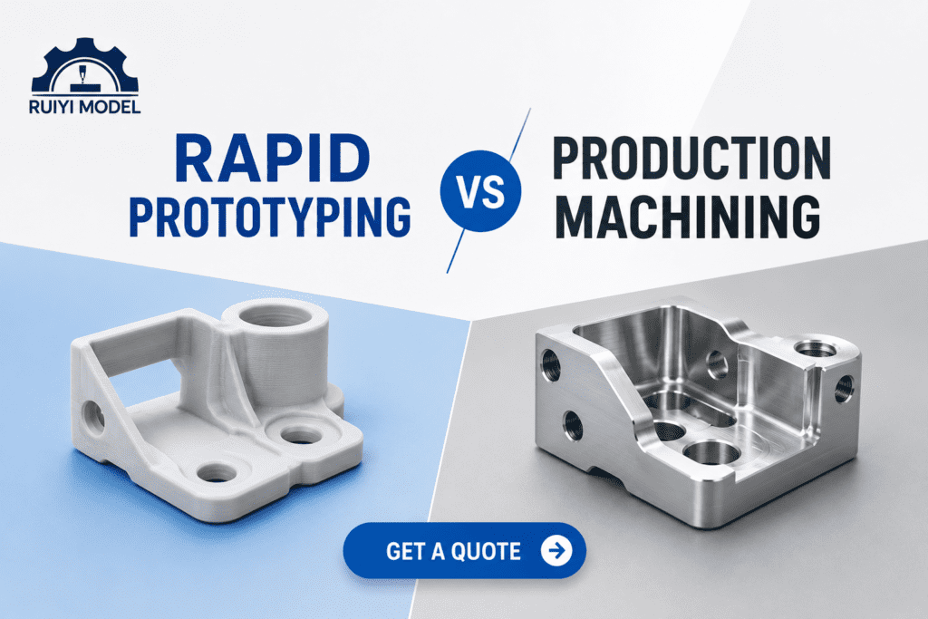 Rapid prototyping vs production machining