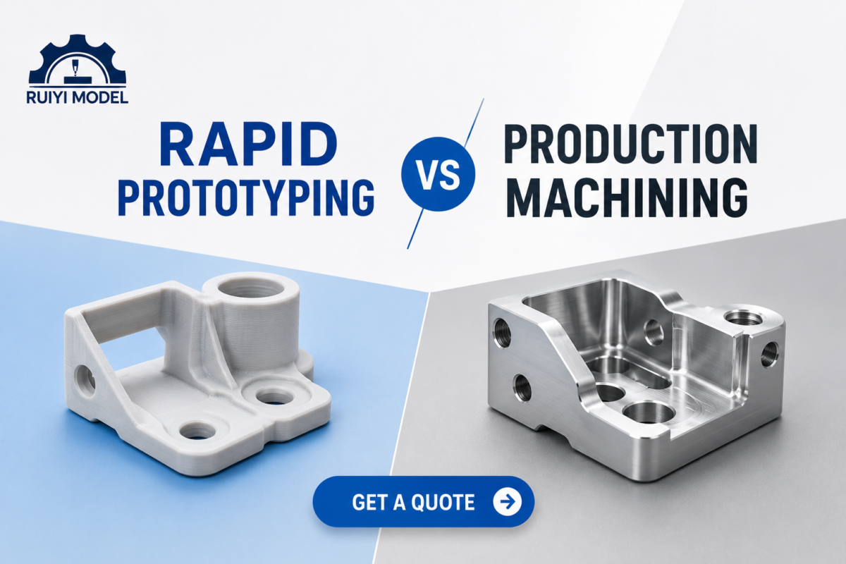 Rapid prototyping vs production machining