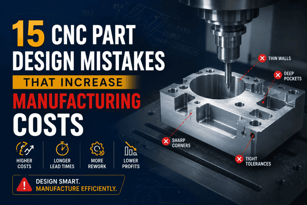 15 CNC Part Design Mistakes to avoid