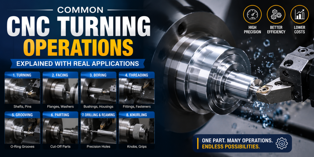 CNC turning operations explained