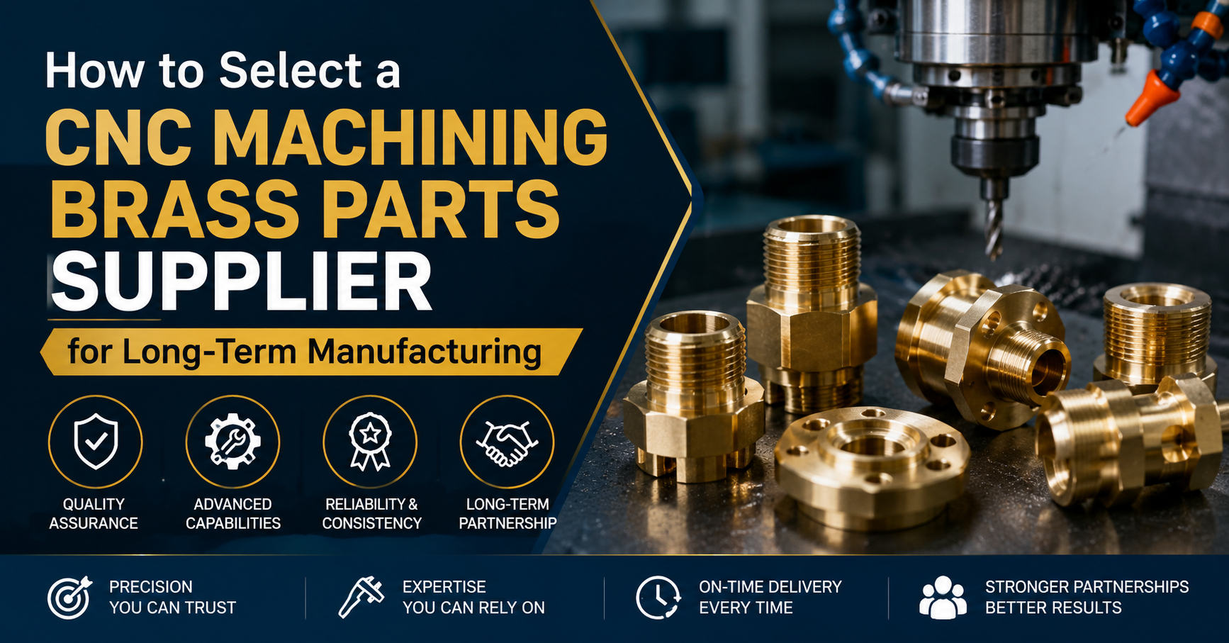 How to Select a CNC Machining Brass Parts Supplier for Long Term Manufacturing